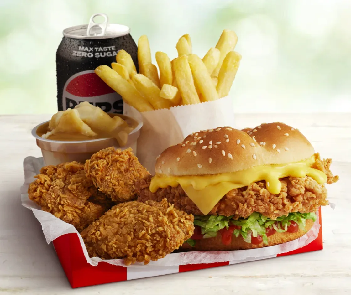 kfc burger box