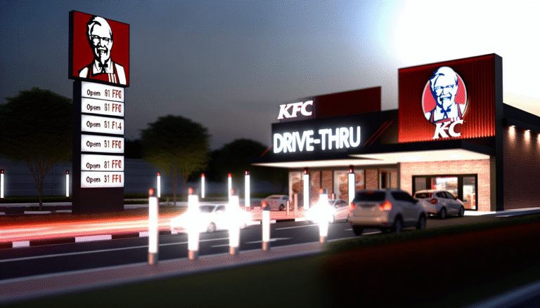 KFC Drive thru timings