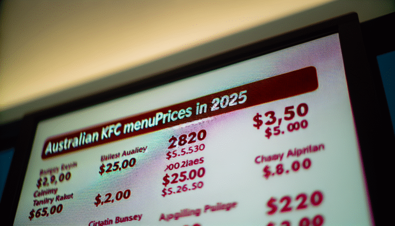 Australian KFC Menu Prices 2025